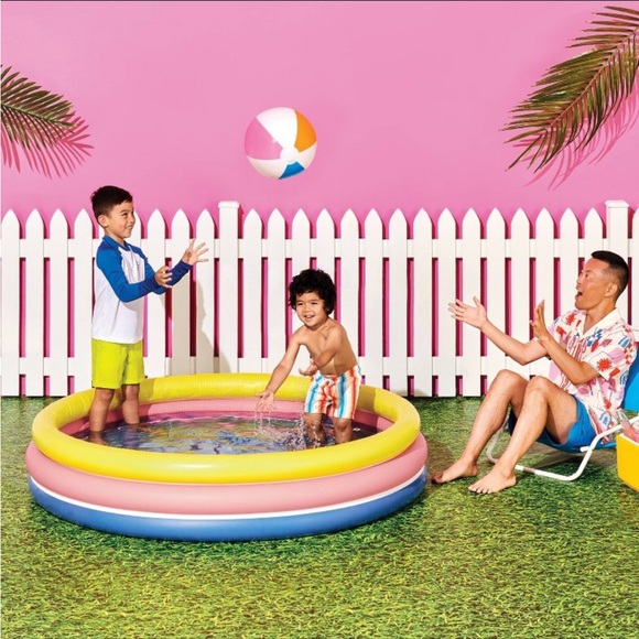 Colorful Inflatable Kiddie Pool - Picture 2 of 4